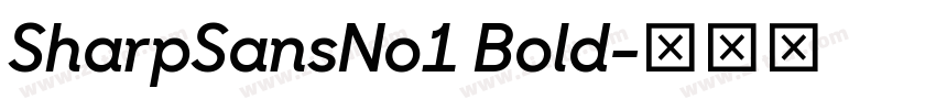SharpSansNo1 Bold字体转换
